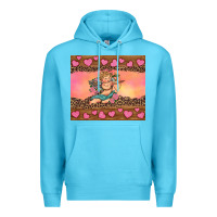 Ocean Blue cupid valentine's day Premium Hoodie - RanaPortraitStore