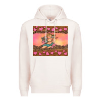 Pale Pink cupid valentine's day Premium Hoodie - RanaPortraitStore