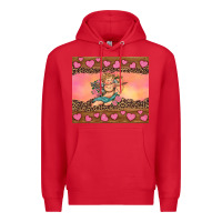 Red cupid valentine's day Premium Hoodie - RanaPortraitStore
