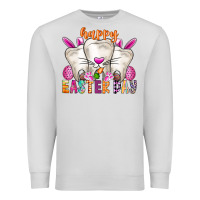 Dove Grey Happy Easter Premium Sweatshirt - CowhideDigitalArt