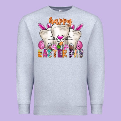 Happy Easter Premium Sweatshirt Designed By Cowhidedigitalart