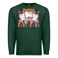 Sports Green Happy Easter Premium Sweatshirt - CowhideDigitalArt