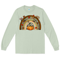 Matcha Fall rainbow pumpkin Long Sleeve Tee - NancyCooperArtShop