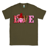 Army Green valentines day gnomes love Classic Tee - RanaPortraitStore