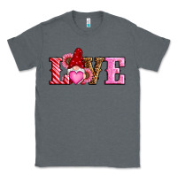 Charcoal Heather valentines day gnomes love Classic Tee - RanaPortraitStore