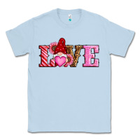 Dusty Blue valentines day gnomes love Classic Tee - RanaPortraitStore
