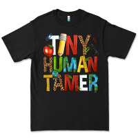 Black tiny human tamer Premium Tee - NancyCooperArtShop
