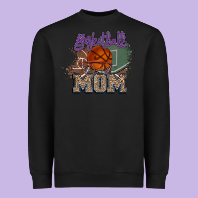 Basketball Mom Heavyweight Sweatshirt Designed By Howdyjamesfarm