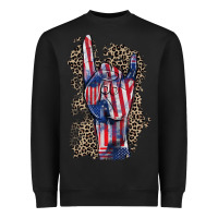 Freedom Rock Hand 4th Of July Heavyweight Sweatshirt | Teevron