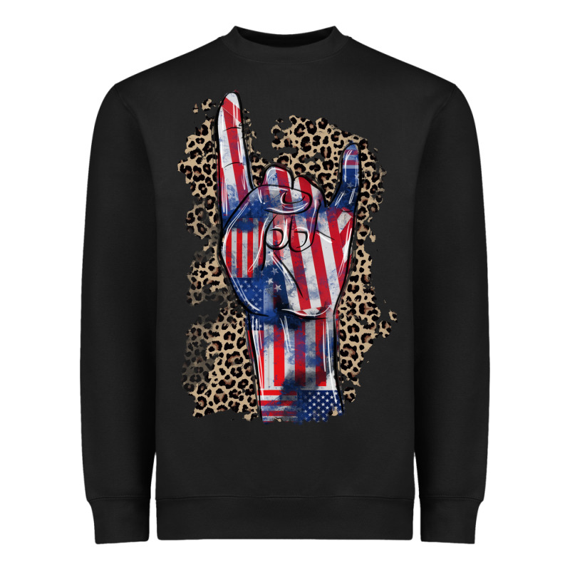 Freedom Rock Hand 4th Of July Heavyweight Sweatshirt by CowGirlArtShop | Teevron