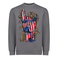 Storm Freedom rock hand 4th of july Heavyweight Sweatshirt - CowGirlArtShop