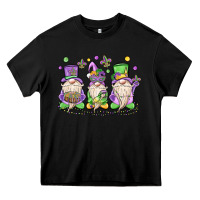 Black mardi gras gnomes Heavy Core Tee - MaliasSmallBusiness