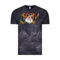 Cloud Black santa joy with sunflowers Vintage Tee - RanaPortraitStore