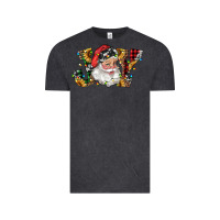 Vintage Black santa joy with sunflowers Vintage Tee - RanaPortraitStore