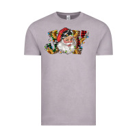 Vintage Zinc santa joy with sunflowers Vintage Tee - RanaPortraitStore