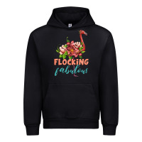 Black flamingo flocking fabulous Urban Hoodie - Artiststas