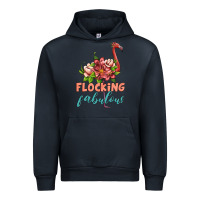 Navy flamingo flocking fabulous Urban Hoodie - Artiststas
