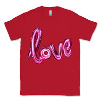 Red valentines day love balloon Classic Tee - RanaPortraitStore