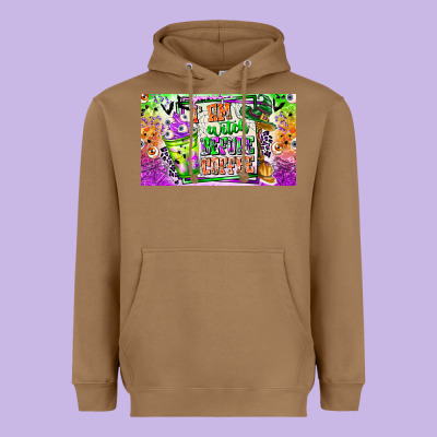I Am Witch Coffee Kids Cup Heavyweight Hoodie Designed By Cowhidedigitalart