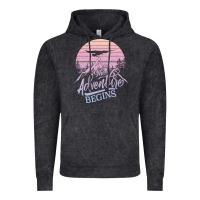 Vintage Black The Adventure Begins Vintage Hoodie - Bettercallsaul