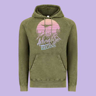 The Adventure Begins Vintage Hoodie Designed By Bettercallsaul