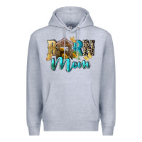 Heather Grey Barn mom Mother's Day Premium Hoodie - FaDigitalArtStudio
