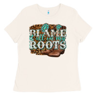 Bone blame it all on my roots Ladies Tee - NancyCooperArtShop