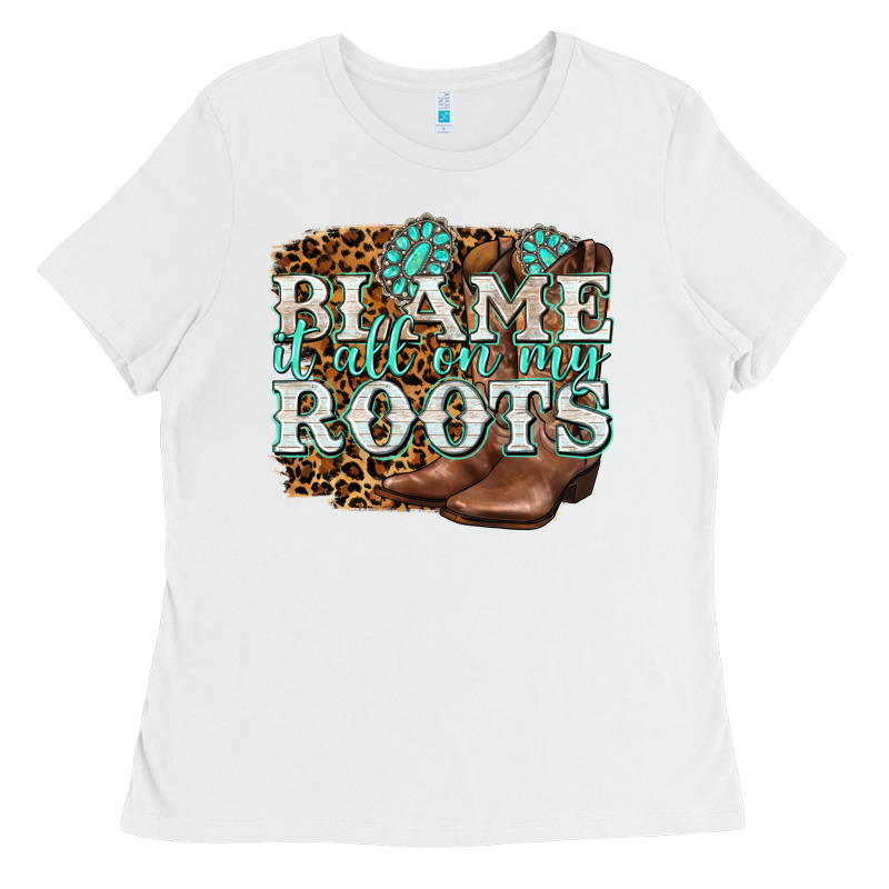 Blame It All On My Roots Ladies Tee by NancyCooperArtShop | Teevron