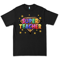 Black super teacher with leopard Premium Tee - NancyCooperArtShop