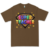 Cacao super teacher with leopard Premium Tee - NancyCooperArtShop