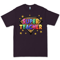 Plum super teacher with leopard Premium Tee - NancyCooperArtShop