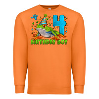 Carrot birthday boy frog age 4 Premium Sweatshirt - LillyAllenDesigns