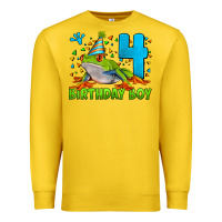 Lemon birthday boy frog age 4 Premium Sweatshirt - LillyAllenDesigns