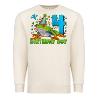 Sandshell birthday boy frog age 4 Premium Sweatshirt - LillyAllenDesigns