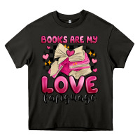 Asphalt books are my love language Heavy Core Tee - MaliasSmallBusiness
