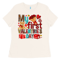 Bone my first valentines day Ladies Tee - NancyCooperArtShop