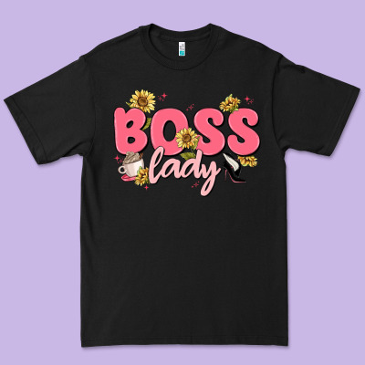 Boss Lady Premium Tee Designed By Maliassmallbusiness