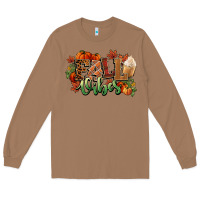 Toasted Coconut Fall vibes pumpkins Long Sleeve Tee - NancyCooperArtShop