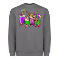 Storm Mardi Gras coffee cups Heavyweight Sweatshirt - HowdyJamesFarm