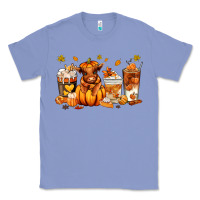 Colony Blue Fall Autumn cow pumpkin coffee cups Classic Tee - RanaPortraitStore
