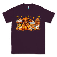 Plum Fall Autumn cow pumpkin coffee cups Classic Tee - RanaPortraitStore