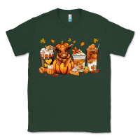 Sports Green Fall Autumn cow pumpkin coffee cups Classic Tee - RanaPortraitStore