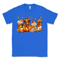 True Royal Fall Autumn cow pumpkin coffee cups Classic Tee - RanaPortraitStore