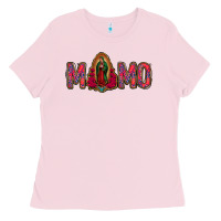 Bubblegum Pink Lady Of Guadalupe Momo Ladies Tee - Jasminsmagicworld