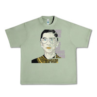 Oil Green RBG Ruth Bader Ginsburg Women Belong In All Places Urban Heavy Tee - Bettercallsaul