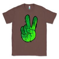 Chestnut Green Peace Sign Classic Tee - Jasminsmagicworld