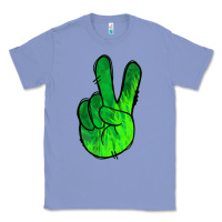 Colony Blue Green Peace Sign Classic Tee - Jasminsmagicworld