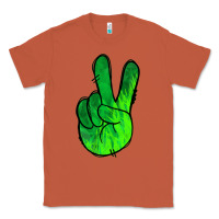 Copper Green Peace Sign Classic Tee - Jasminsmagicworld