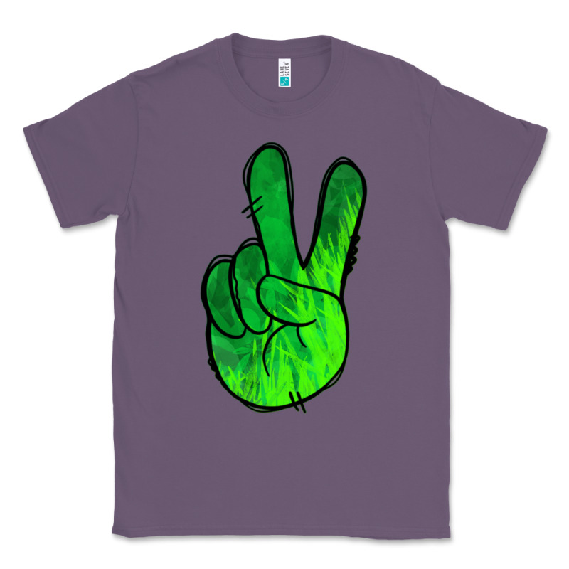 Green Peace Sign Classic Tee by Jasminsmagicworld | Teevron