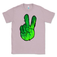 Lilac Green Peace Sign Classic Tee - Jasminsmagicworld
